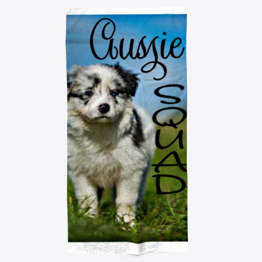 Aussie squad beach towel 30x62